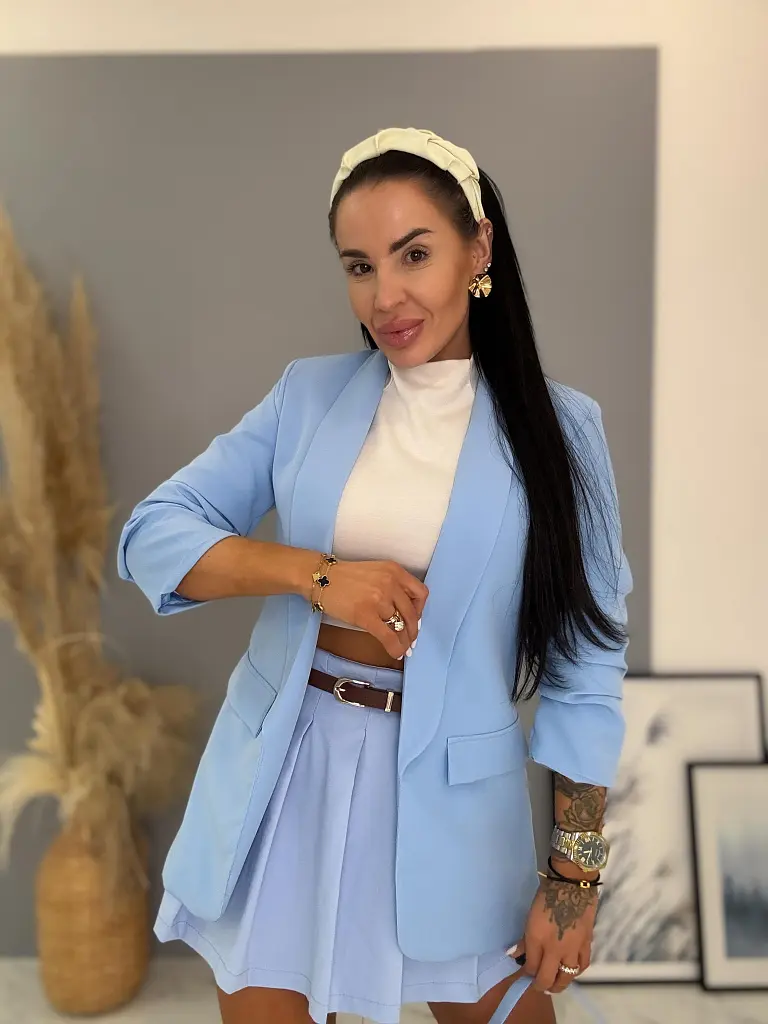 Svetlomodré dámske sako LILLA