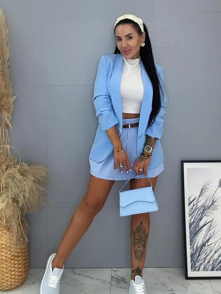 Svetlomodré dámske sako LILLA - next