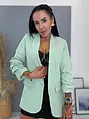 Mentolové dámske sako LILLA