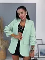 Mentolové dámske sako LILLA