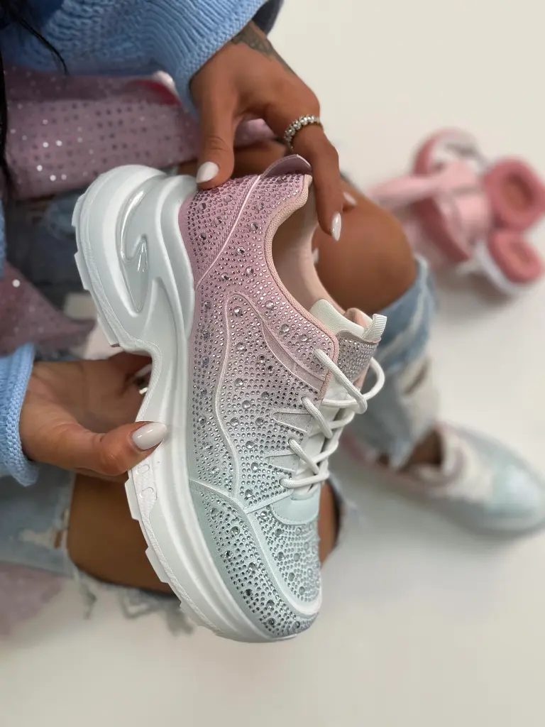 Trblietavé platformové tenisky SERRY