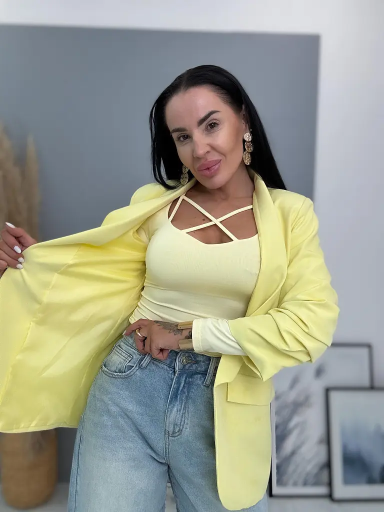 Žlté dámske sako LILLA - next