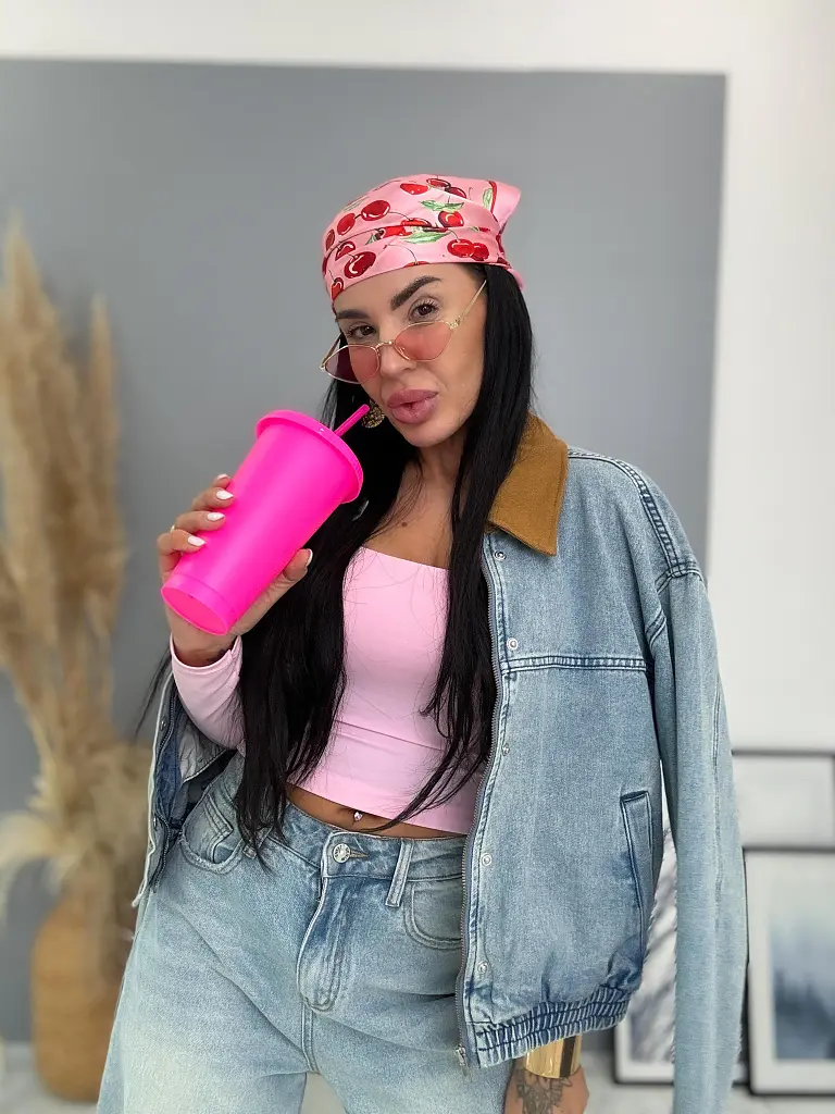 Denim bomber kabát TRISHA