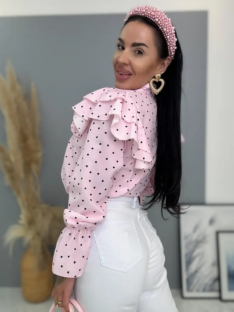 Blúzka so volánmi na ramenách CAROLINE - next