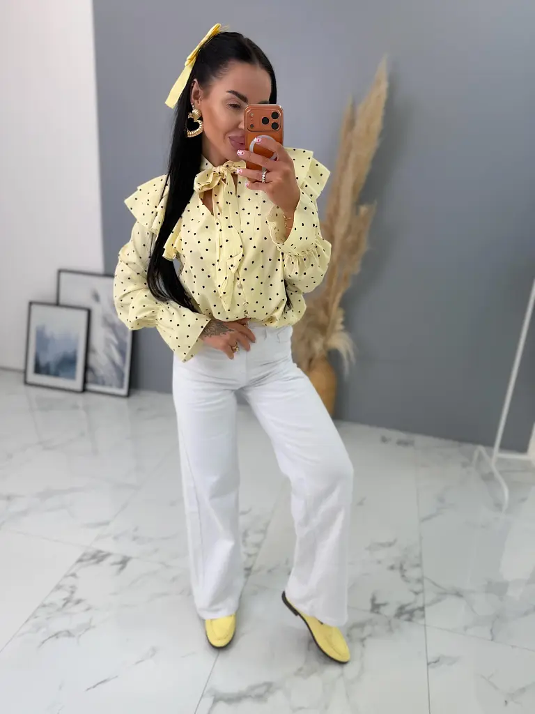 Blúzka so volánmi na ramenách CAROLINE - next