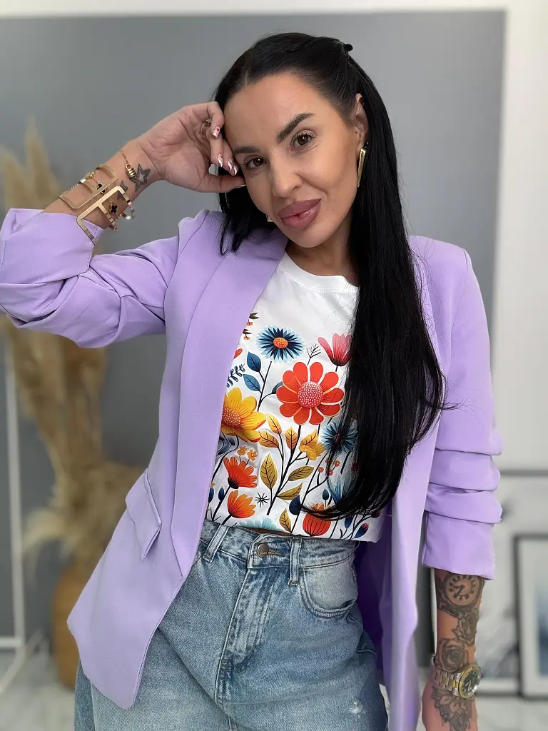 Fialové dámske sako LILLA