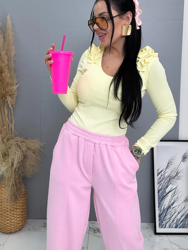 Balónové športové nohavice s gumeným pásom PINKY - next