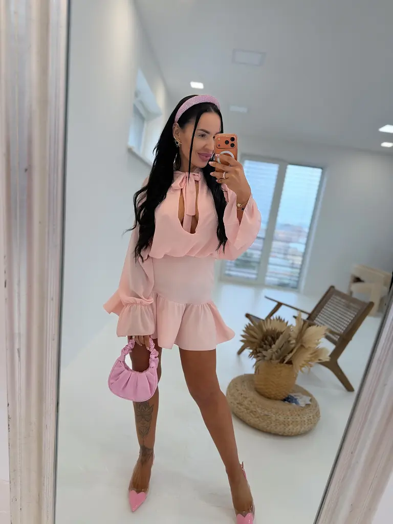 Šifónové šaty na viazanie KLARITA - next