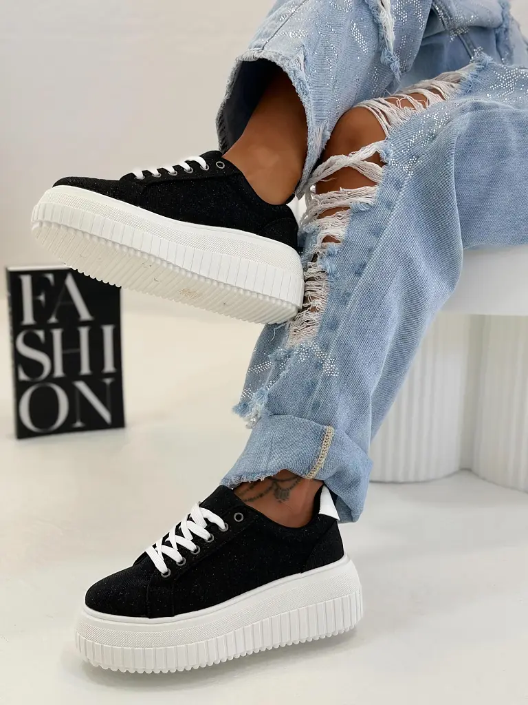 Trblietavé platformové tenisky NERIDA