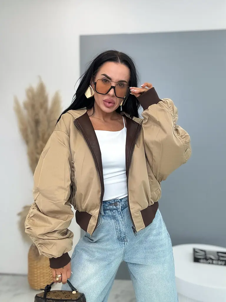 Obojstranná koženková bunda s kapucňou SORENA - next