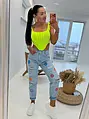 Neon green crop-top CALLA