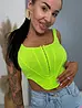 Neon green crop-top CALLA