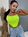 Neon green crop-top CALLA