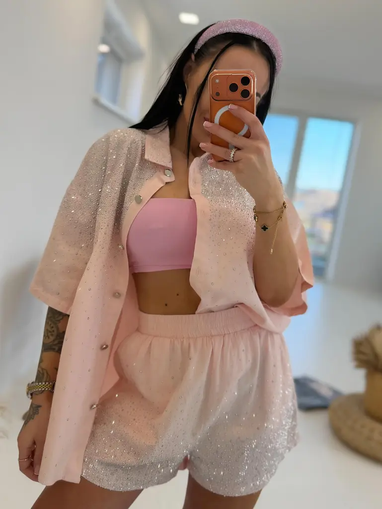Denim komplet s kamienkami ERICA - next