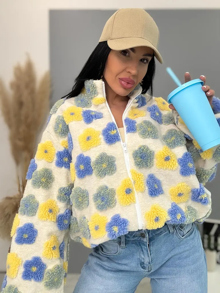 Kvetinová bomber bunda FLORA - next