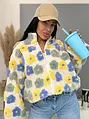Kvetinová bomber bunda FLORA