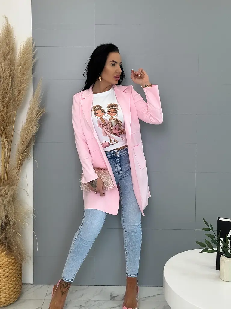 Velúrový predĺžený blejzer STELIA - next