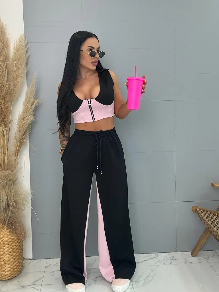 Športový komplet s vystuženým crop topom NORA - next