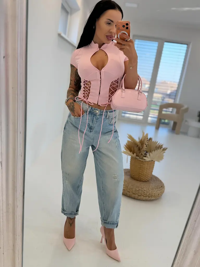 Top so šnurovaním vpredu AMANA - next