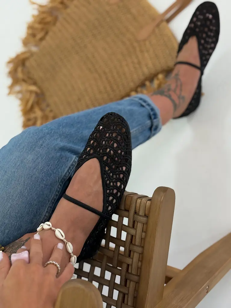 Háčkované balerínky ANGELA - next