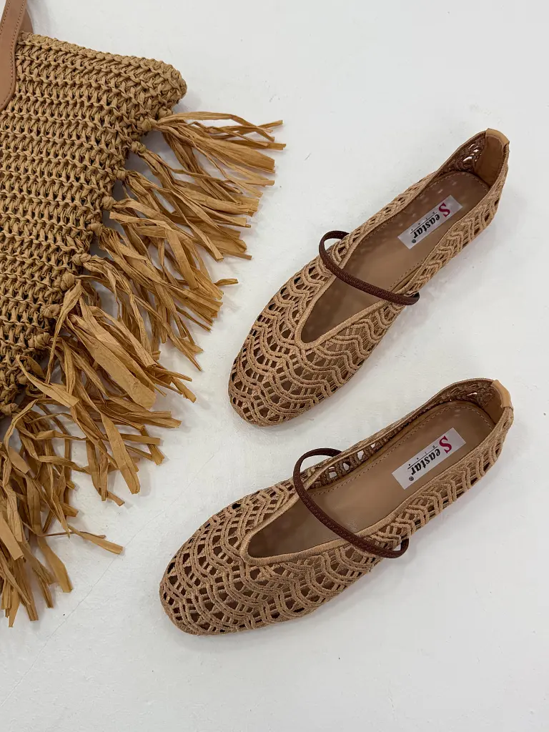 Háčkované balerínky ANGELA - next