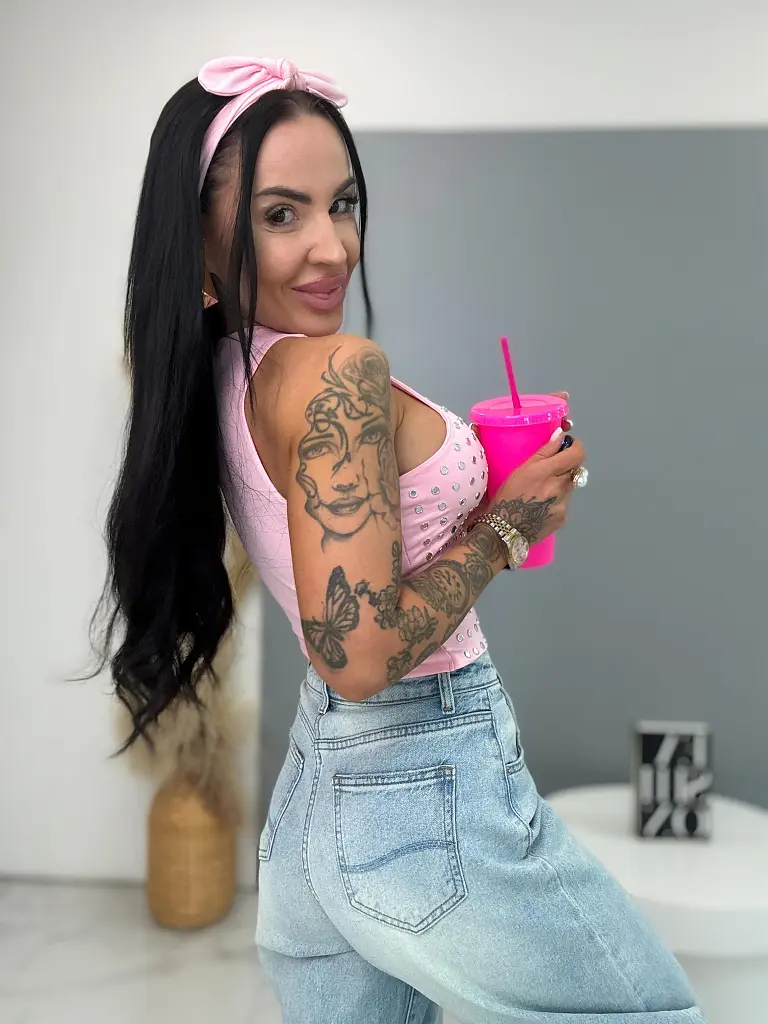 Baggy fit rifle s vysokým pásom  - next