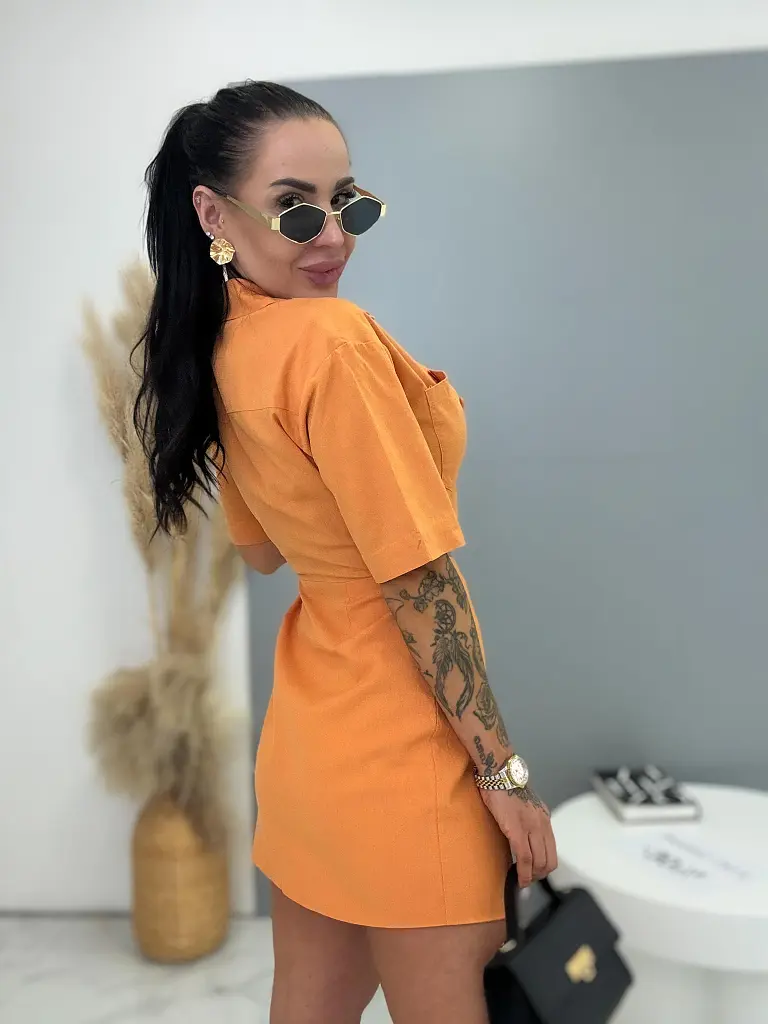 Košeľové cut-out šaty KATRIN - next