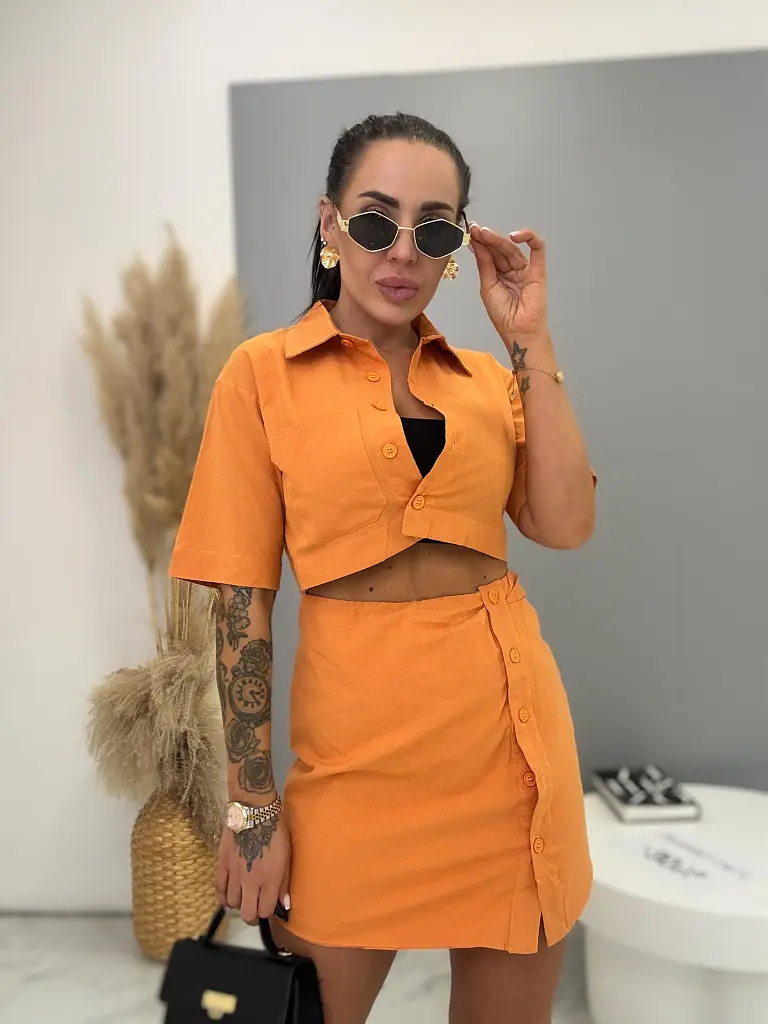 Košeľové cut-out šaty KATRIN