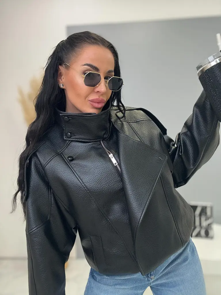 Koženková bomber bunda LIDER - next