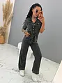 Denim overal s opaskom ZERTA