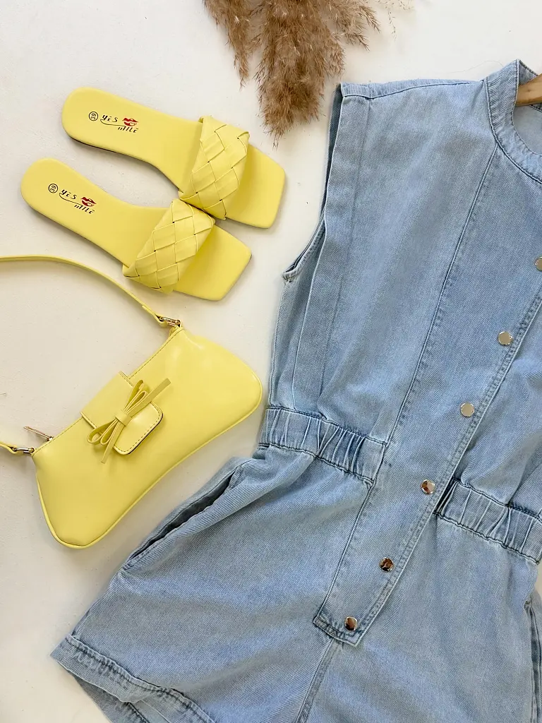 Žlté dámske šľapky SOUL - next
