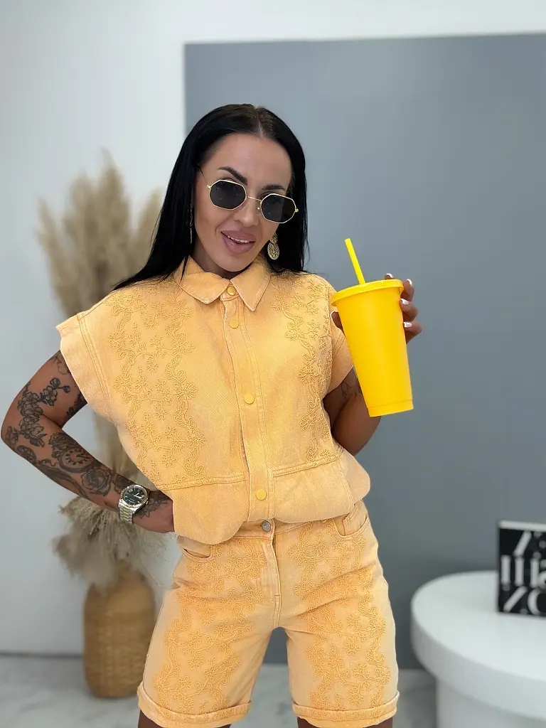 Dvojdielny denim komplet SORERO