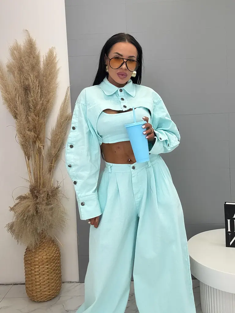 Trojdielny denim komplet RIA - next