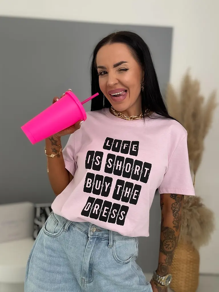 Dámske tričko s potlačou LIFE - next