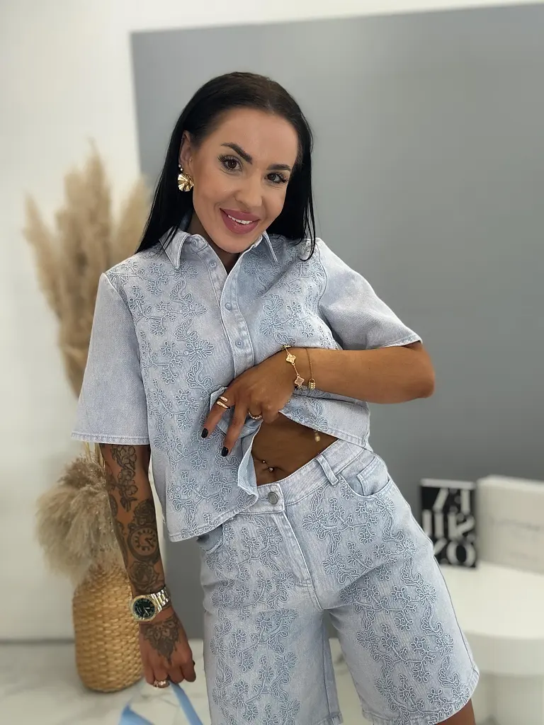 Dvojdielny denim komplet SORERO - next