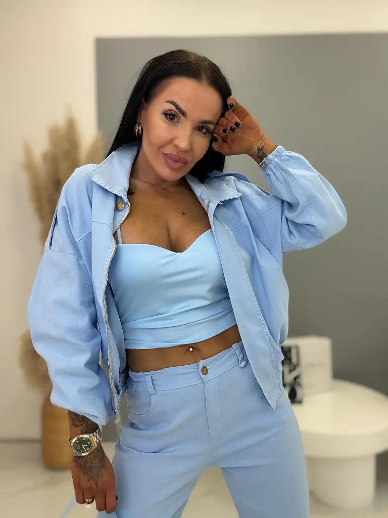 Dvojdielny denim komplet FREYA - next