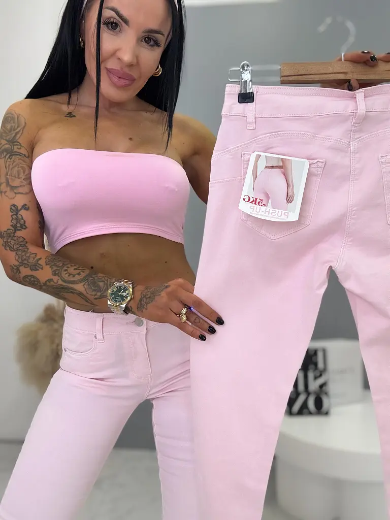Elastické push-up prémium džínsy  LEXI