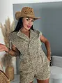 Denim overal s leopardím vzorom SAFARI
