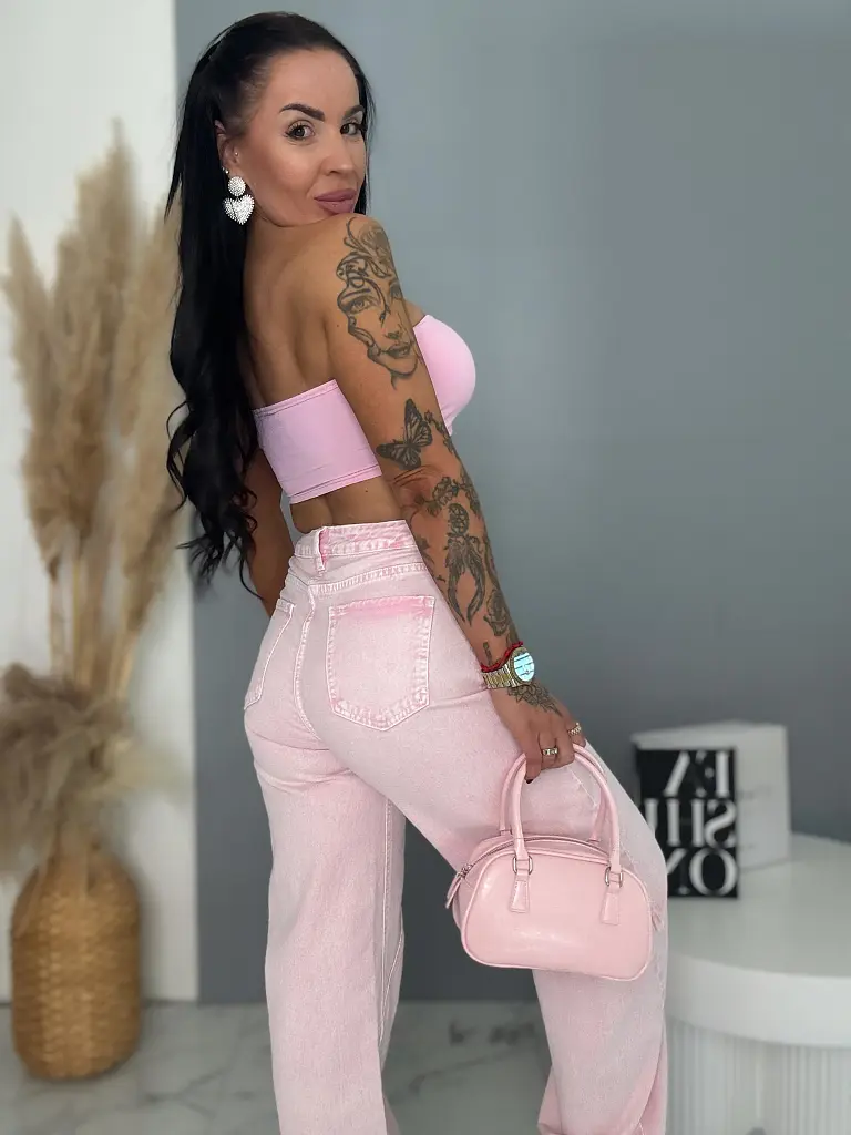 Balloon baby pink elastické rifle ZEFFA - next