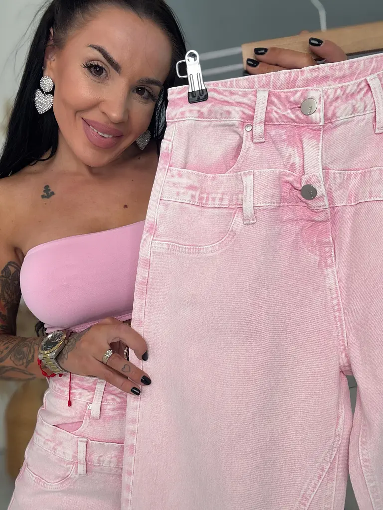 Balloon baby pink elastické rifle ZEFFA