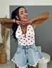 Modré denim šortky CYNTHIA
