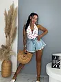 Body so srdiečkami a viazaním okolo krku LOVE