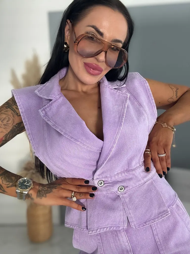 Denim vesta GRETA