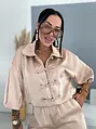 Satin ballon jacket  SATIN
