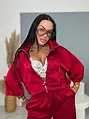 Satin ballon jacket  SATIN
