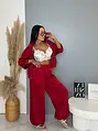 Satin sarouel nohavice s gumeným pásom SATIN