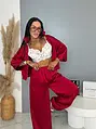 Satin sarouel nohavice s gumeným pásom SATIN