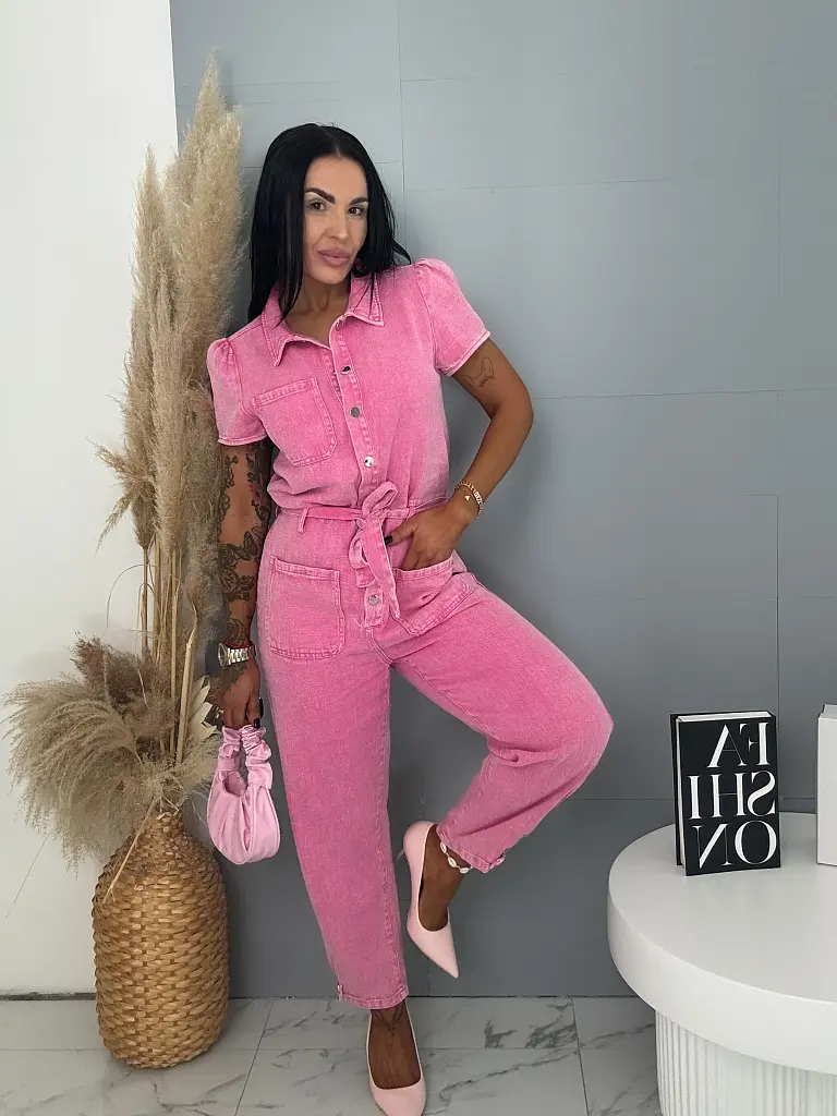Denim overal s opaskom AMBER - next