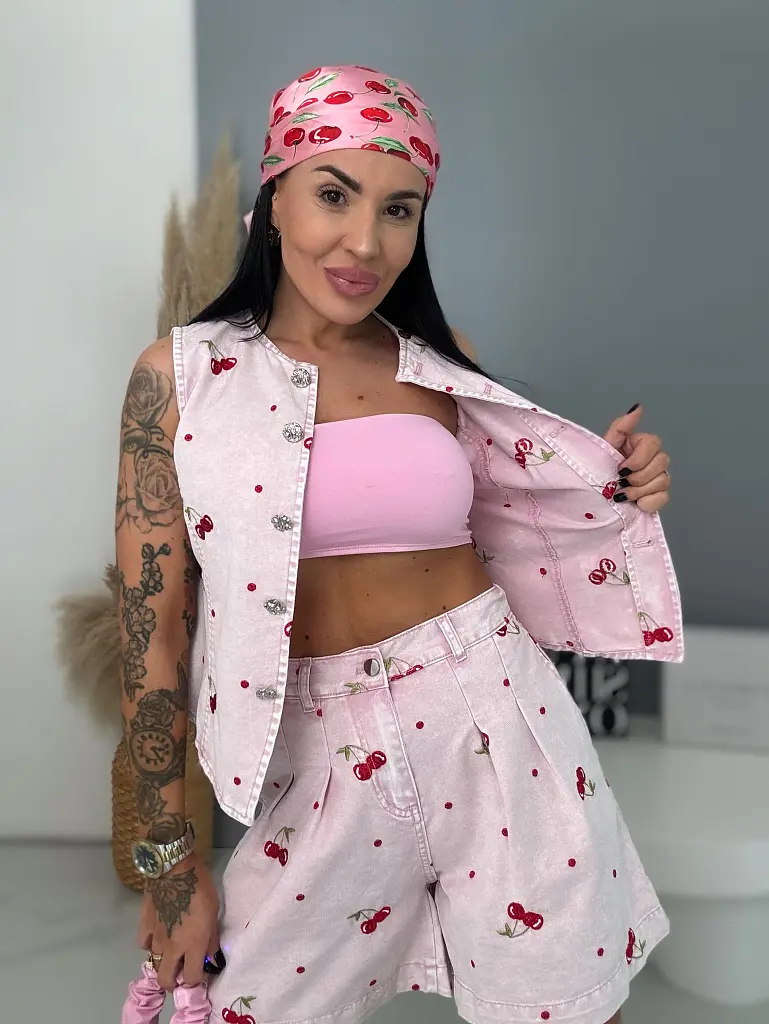 Dvojdielny denim set CHERRY KISS - next