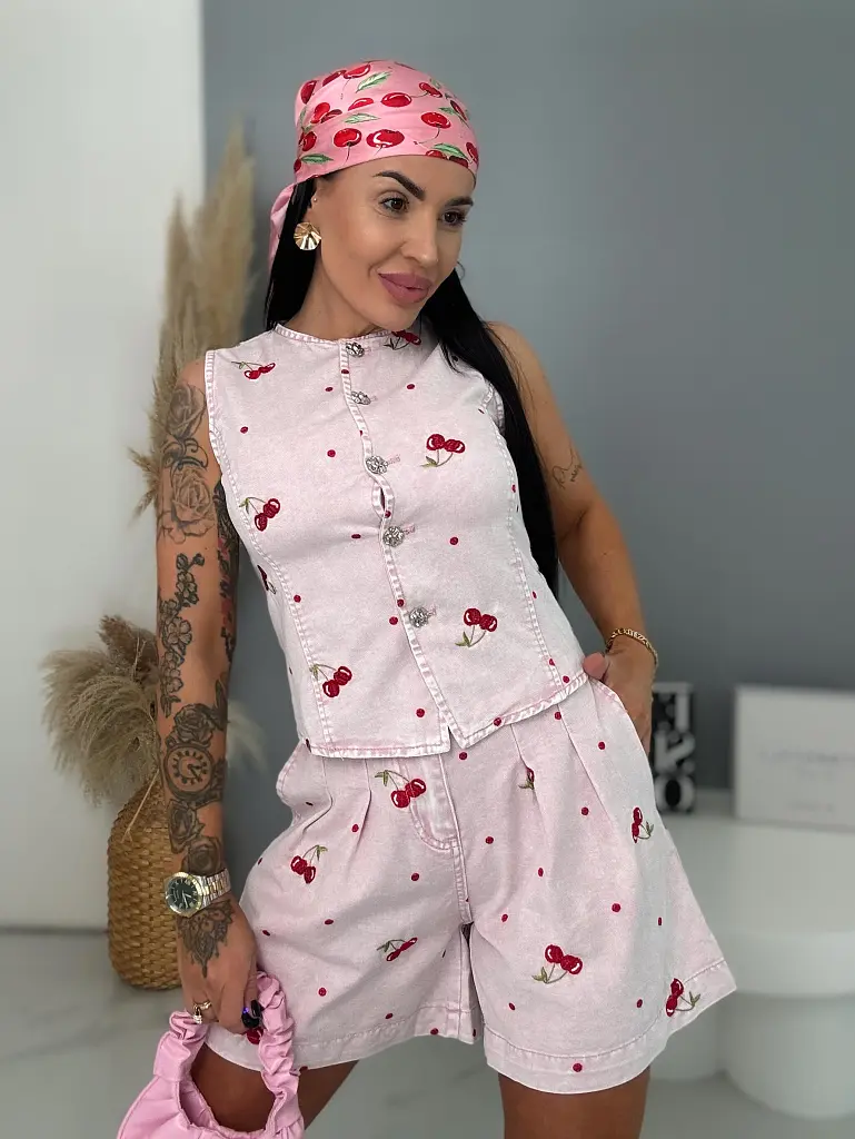 Dvojdielny denim set CHERRY KISS